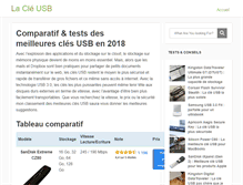 Tablet Screenshot of la-cle-usb.com